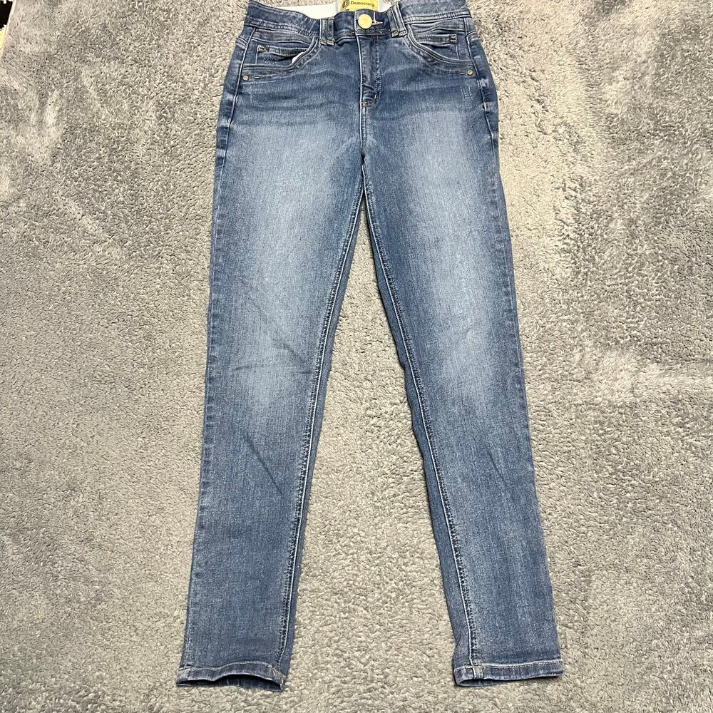 Democracy Ab Tech Jeans Pants Women 6 (29x28.5) Ankle Blue Denim - Picture 1 of 11